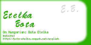 etelka bota business card